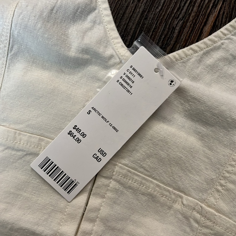 Urban Outfitters Cream Halter Tank Top with Front Buttons - Picture 4 of 6